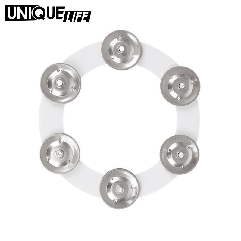 Cymbals Ching Nhẫn Tambourine Phụ Kiện Bộ Gõ Hihat Tambourine Hiệu Ứng Hi Hat Tambourine Cho Trẻ Em 