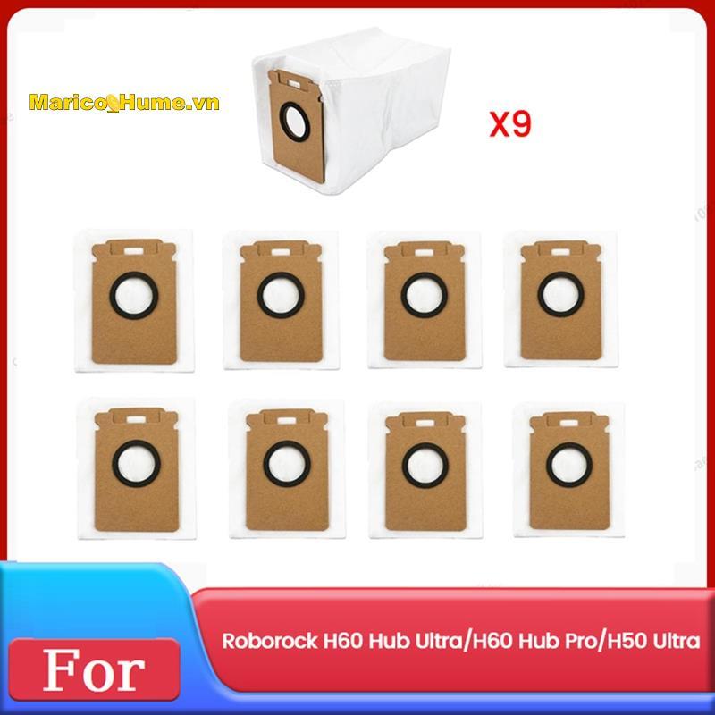9 Túi Đựng Bụi Thay Thế Cho H60 Hub Ultra / H60 Hub Pro / H50 Siêu Tự Động Rỗng Trạm Quét Phần