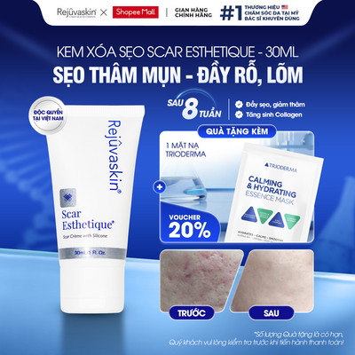 Kem Xóa Mờ Sẹo Lõm Scar Esthetique 30ML - Lấp Đầy Sẹo Rỗ Lõm, Thâm Mụn, Sẹo Mụn - Rejuvaskin, Hàng Mỹ Chính Hãng
