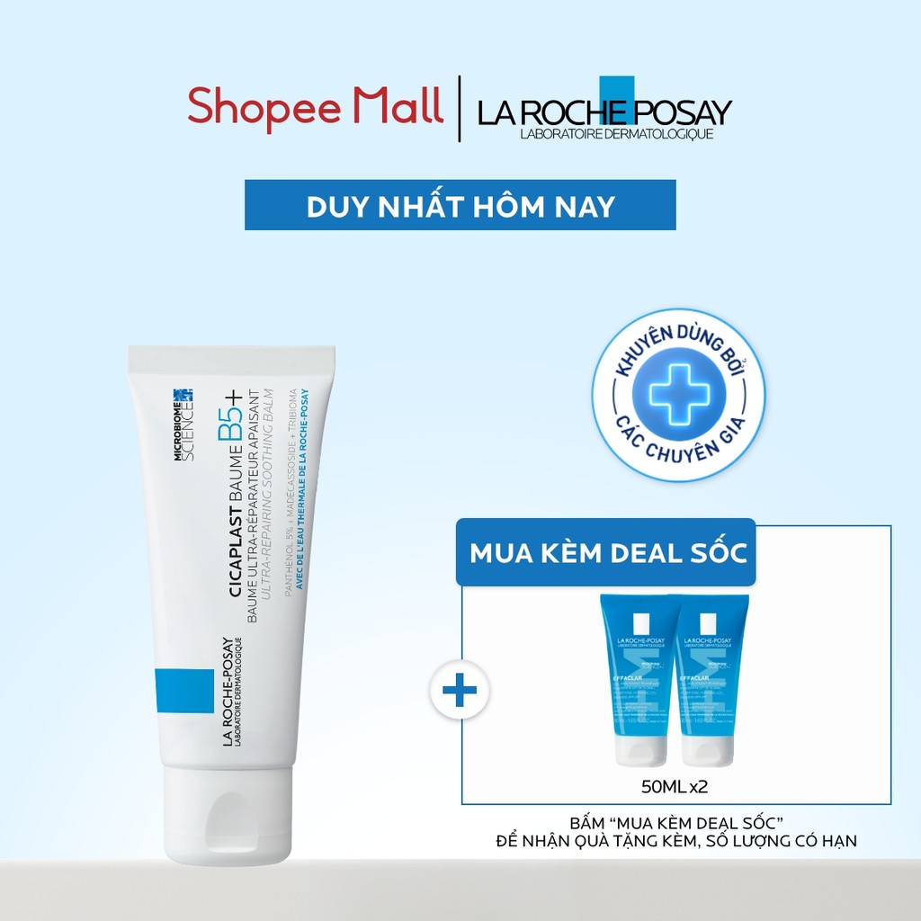 Kem dưỡng ẩm & phục hồi đa năng La Roche-Posay Cicaplast Baume B5+ giúp phục hồi da sau 1 lần sử dụng - phiên bản 40ml