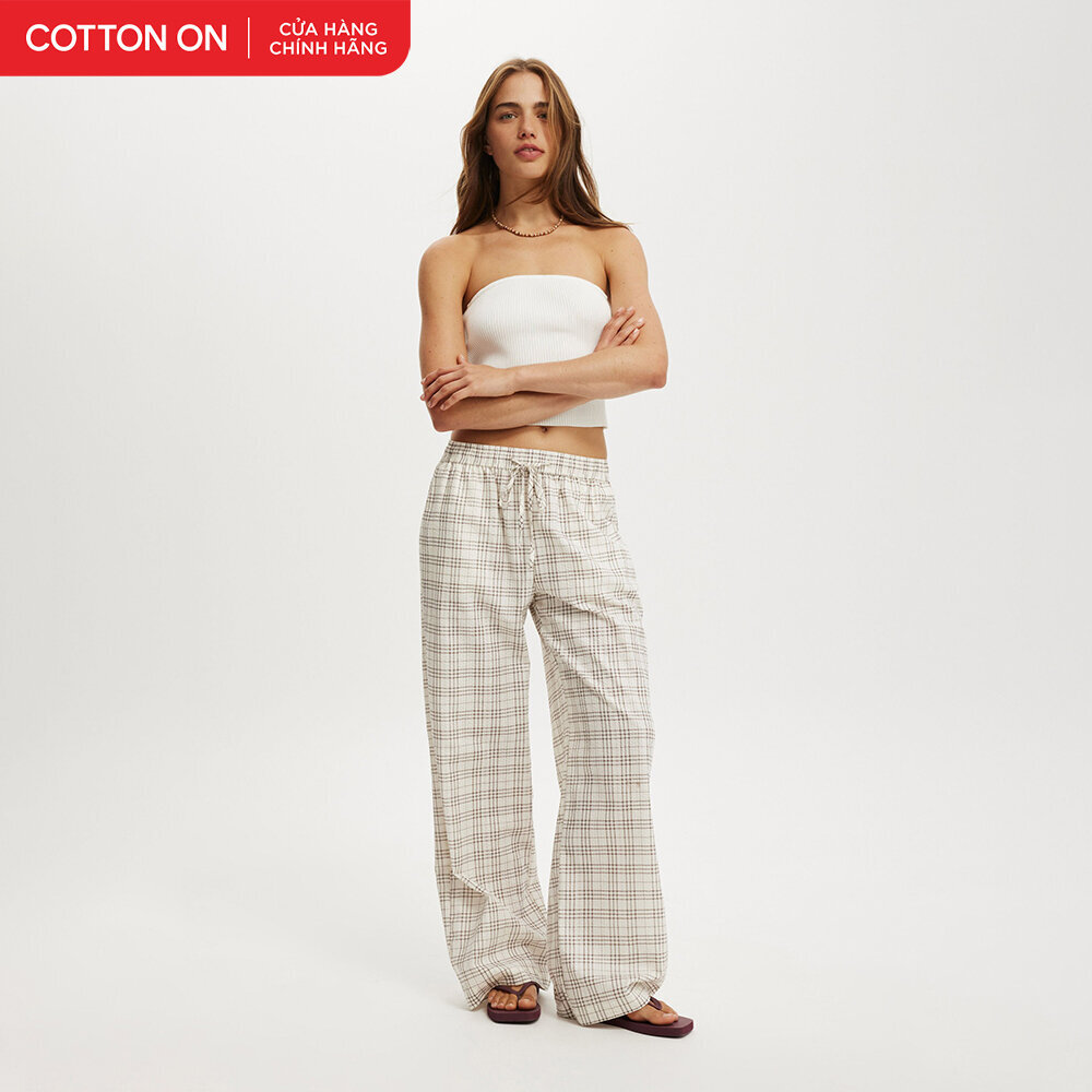 COTTON ON - Quần Linen Dài Nữ Haven Wide Leg Pant - 2058429-60