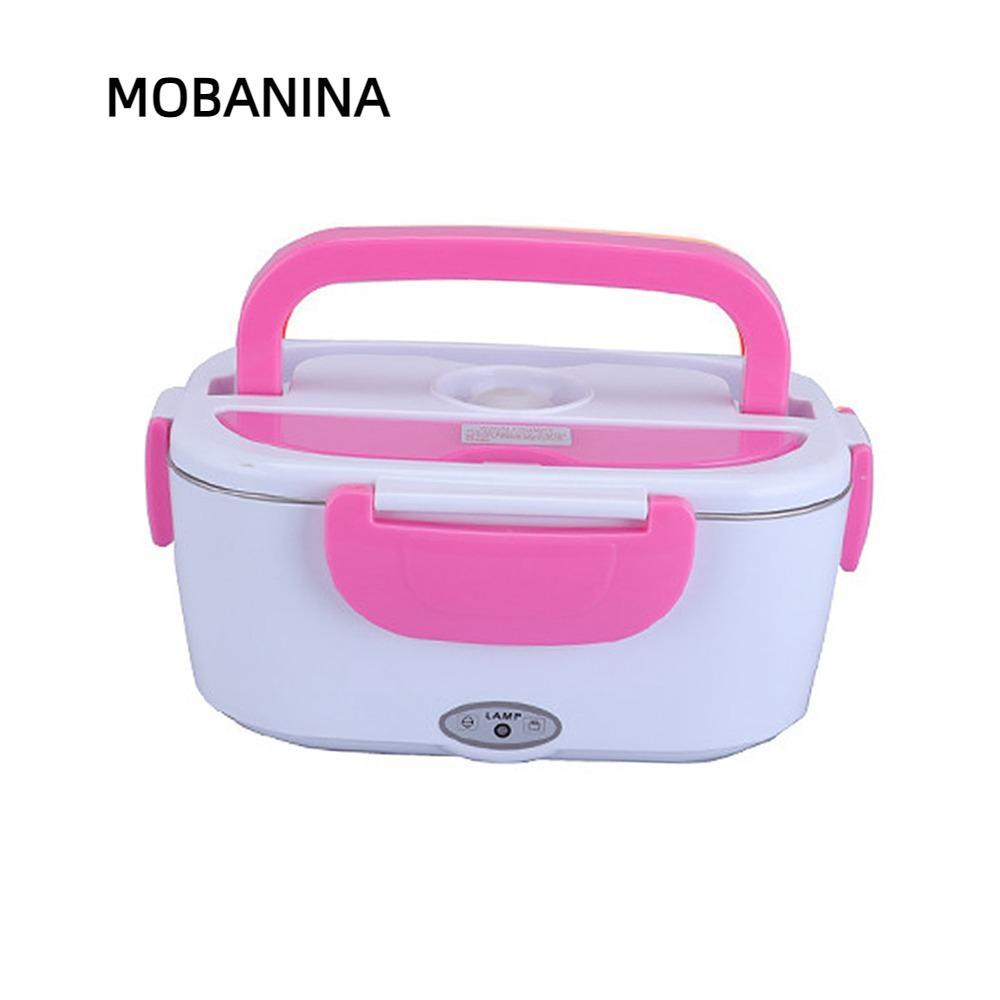 Ấm Thực Phẩm Di Động MOBANINA, Hộp Cơm Trưa Điện 1.5L 110V, Hộp Bento Làm Nóng 40W Thiết Thực Cho Dã