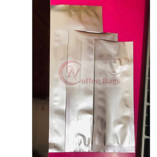 {1kg/size} túi 4 cạnh bạc, dùng đựng bột, trà, cafe