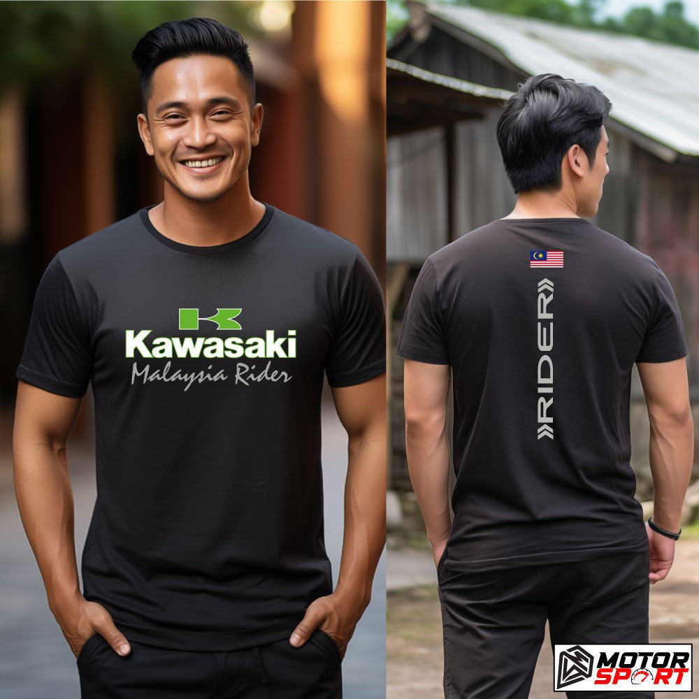 Áo thun / áo Kawasaki | Áo thun 3D Kawasaki xe máy | Rider