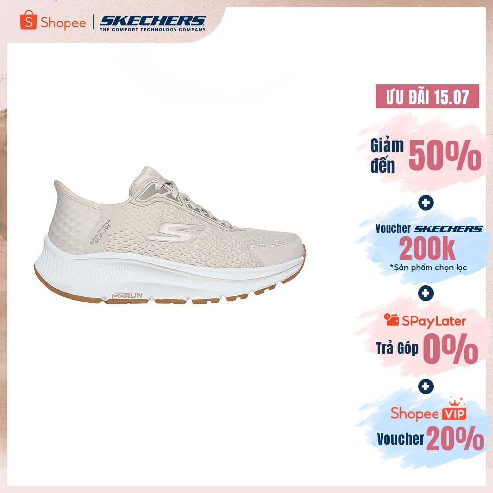 Giày Thể Thao Nữ Skechers Slip-ins Performance GOrun Consistent 2.0 Endure - 128615W-NTPK Air-Cooled