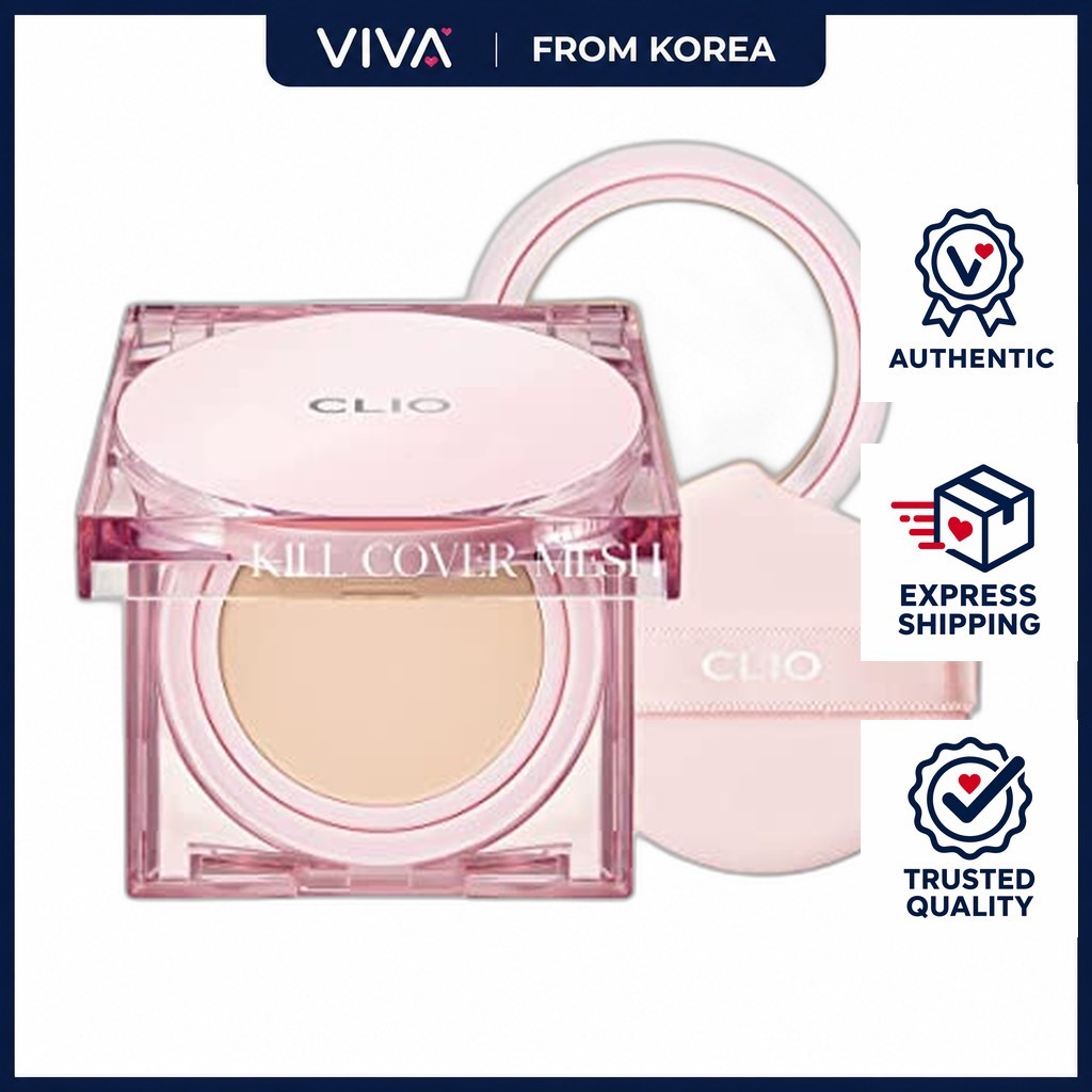 [Clio] Kill Cover Mesh Glow Cushion -No.3 Linen 15 * 2 / Kem nền đệm Hàn Quốc / Hoàn thiện bức xạ củ