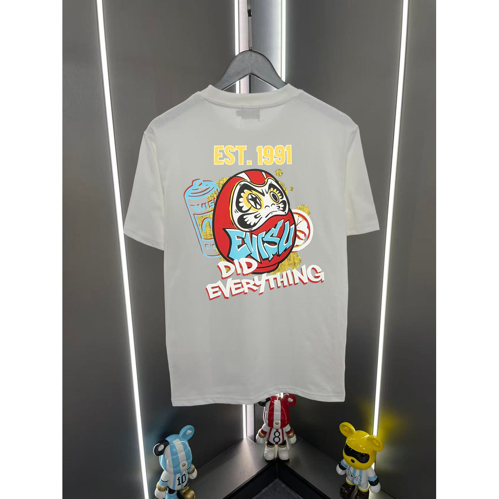 Áo thun Evisu / Áo thun Evisu in hình ngắn tay nam nữ Áo thun ngắn tay Áo thun ngắn tay Top Co-Brand