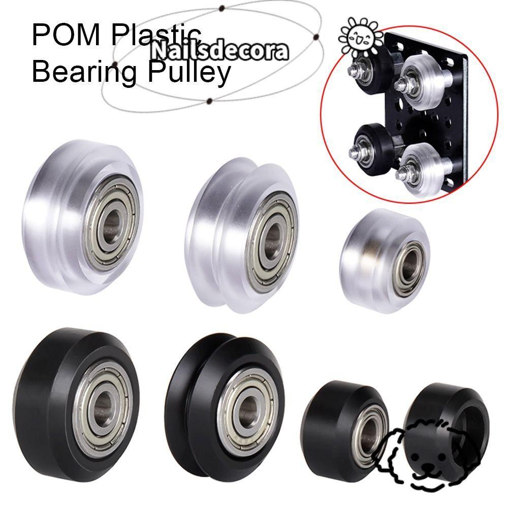 NAILS 1 Cái / 5 Chiếc Ròng Rọc Mang, Nhựa Nhỏ Lớn Chữ V-Slot Mô Hình Bánh Xe POM, Thiết Thực 625ZZ 6
