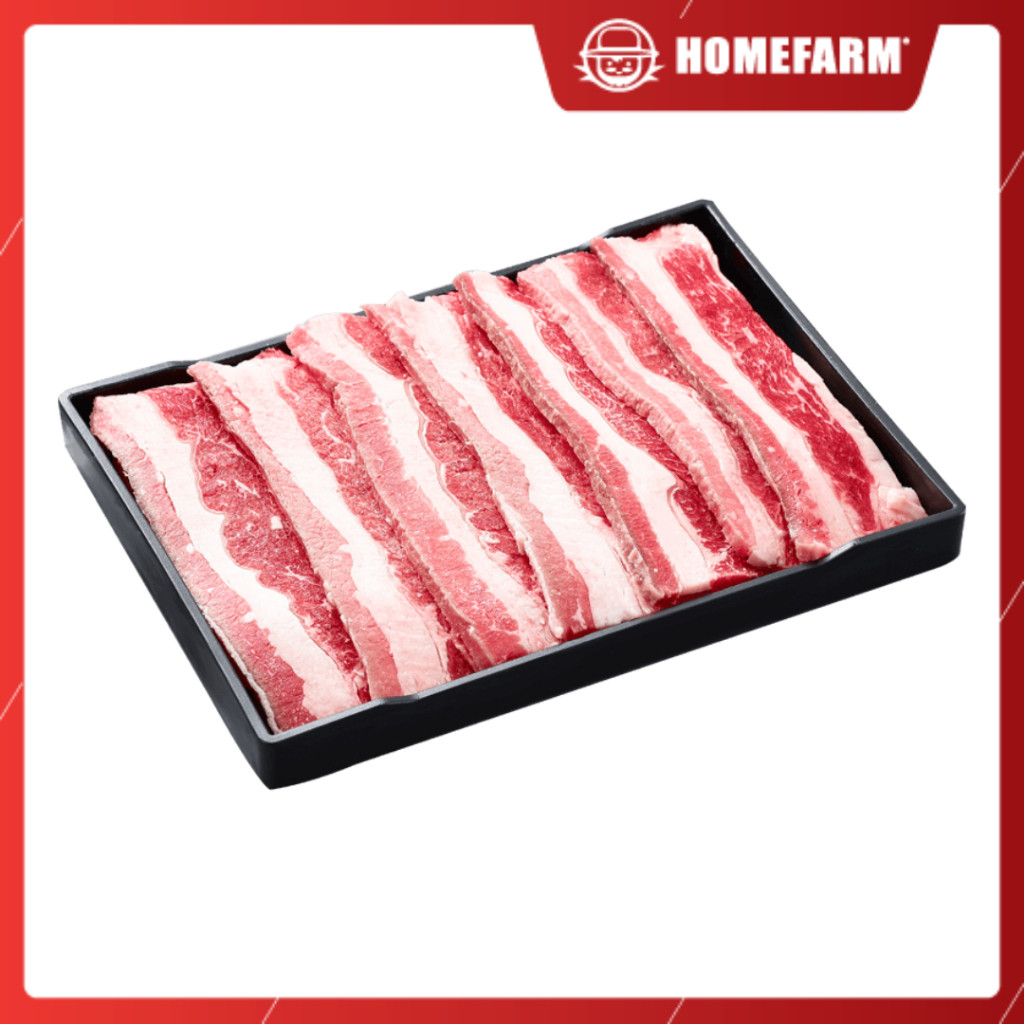 Ba Chỉ Bò Nhập Khẩu Canada, Bò Ba Chỉ Nướng - Homefarm - Cắt nướng, lát mỏng