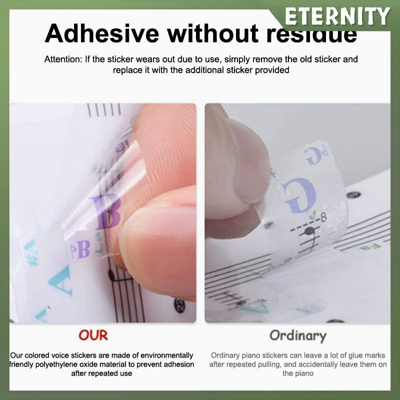 ETERNITY 54 / 61 / 88 Phím Đàn Piano Trong Suốt Bàn Phím Đàn Piano PVC Stier Piano Stave