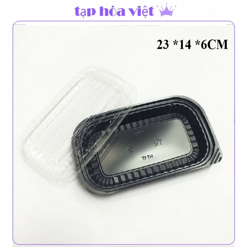 [LƯU Ý _ HT17 ĐẾ ĐEN] 50 HỘP Nhựa HT17 - Hộp Nhựa dùng 1 lần - Hộp Nhựa HT17