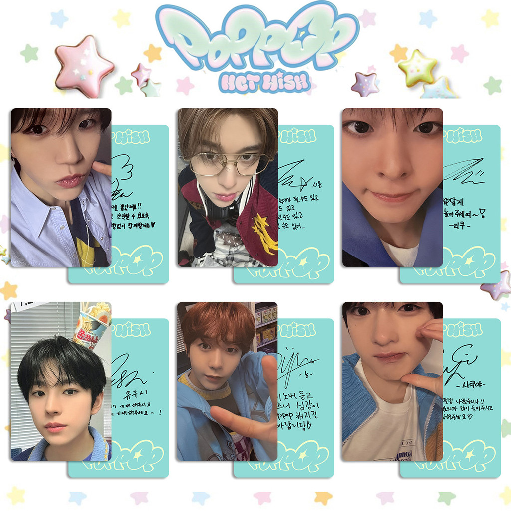 NCT WISH Garden poppop Hàng hóa Photocard Thẻ thưởng PB Photocard Bong bóng Mochi Photocard