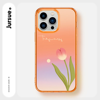 JURSUE Ốp lưng Hoa văn Họa tiết nữ chống sốc chống bẩn mềm cho iPhone 17 Air 16 15 14 13 12 11 PRO MAX SE 2020 X XR XS ip 8 7 Plus MZ506933Q