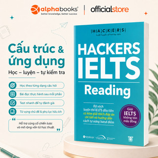 Sách - Hackers IELTS Reading – Kèm Chiến Lược Và Lời Giải Chi Tiết (Gamma Books)