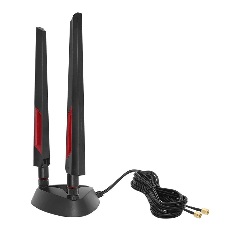 Ăng Ten WIFI 2.4Ghz 5GHz 5.8GHz RP SMA Nam Đế Từ Tính Cho WLAN Tăng Cường Tín Hiệu Anenne WiFi 6 6E 