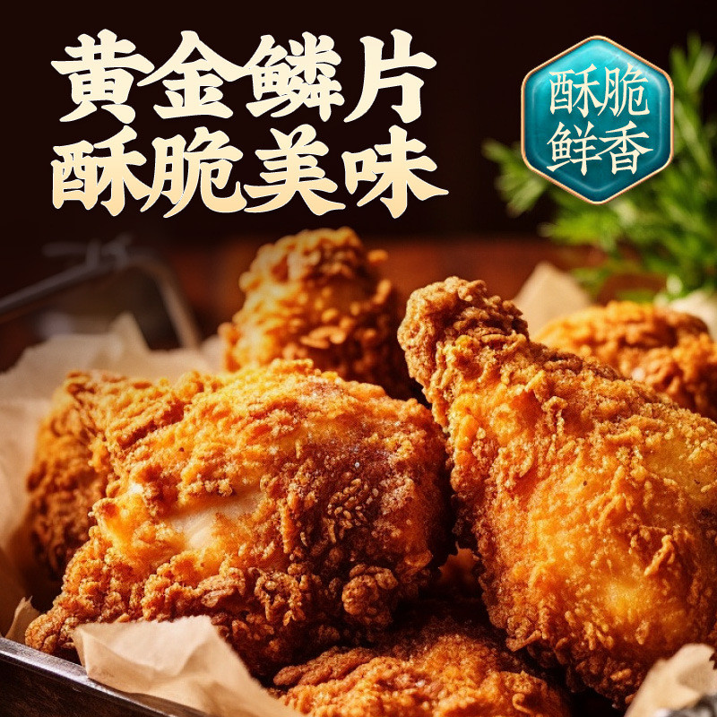 Hàng sẵn có Vận chuyển tức thì Melody Fried Chicken Wrapped Powder 250g Bột bột giòn Chiên Chicken F