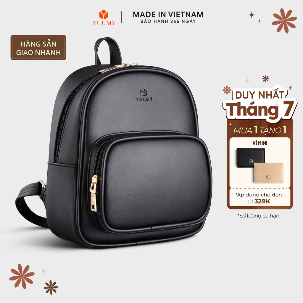 Balo Yuumy (Thời trang nữ cỡ trung - Balo da Liberal YBA55)