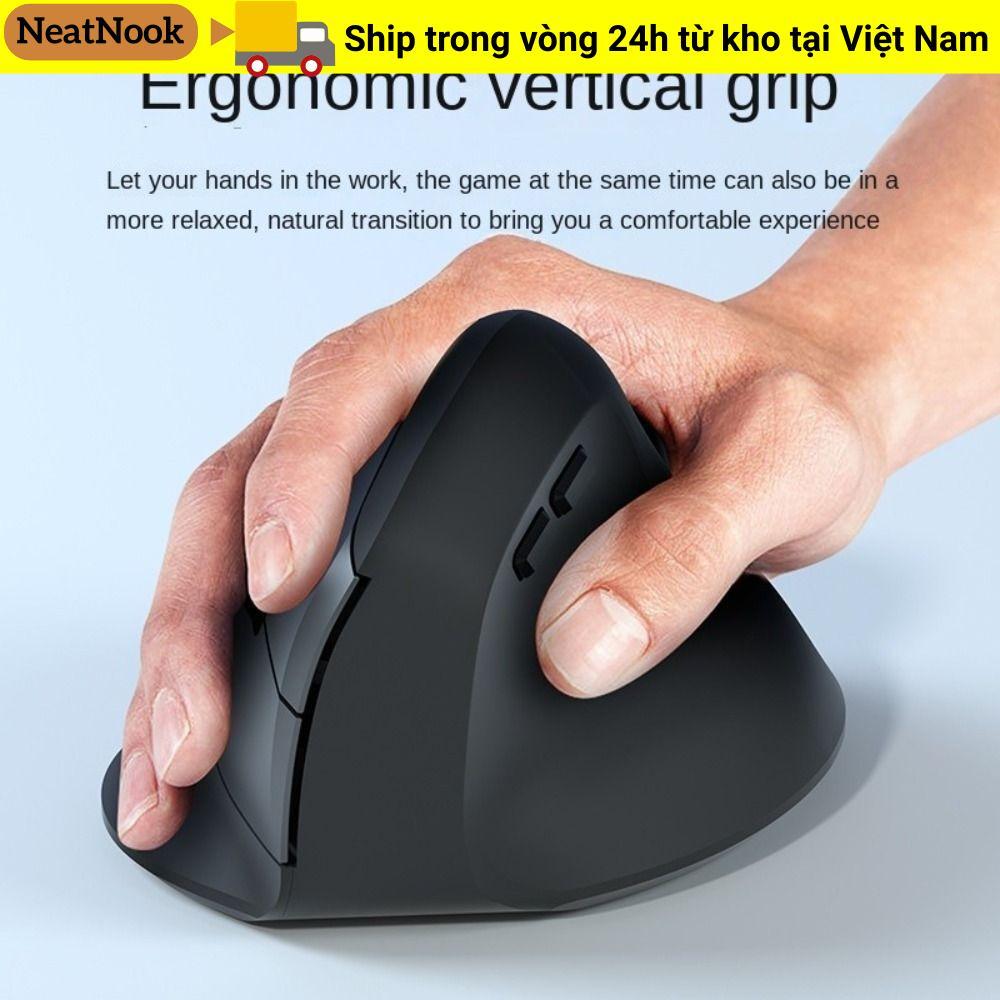 Chuột chơi game NEATNOOK, Chuột chơi game 6 nút tắt tiếng thoải mái 2.4G, Chuột chơi game di động AB