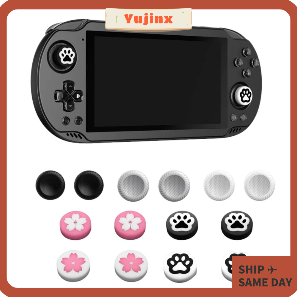 YUJINX 4 Mũ Cần Điều Khiển Lớn, Máy Chơi Game Chống Trơn Trượt Silicon Cần Điều Khiển Rocker, Phụ Ki
