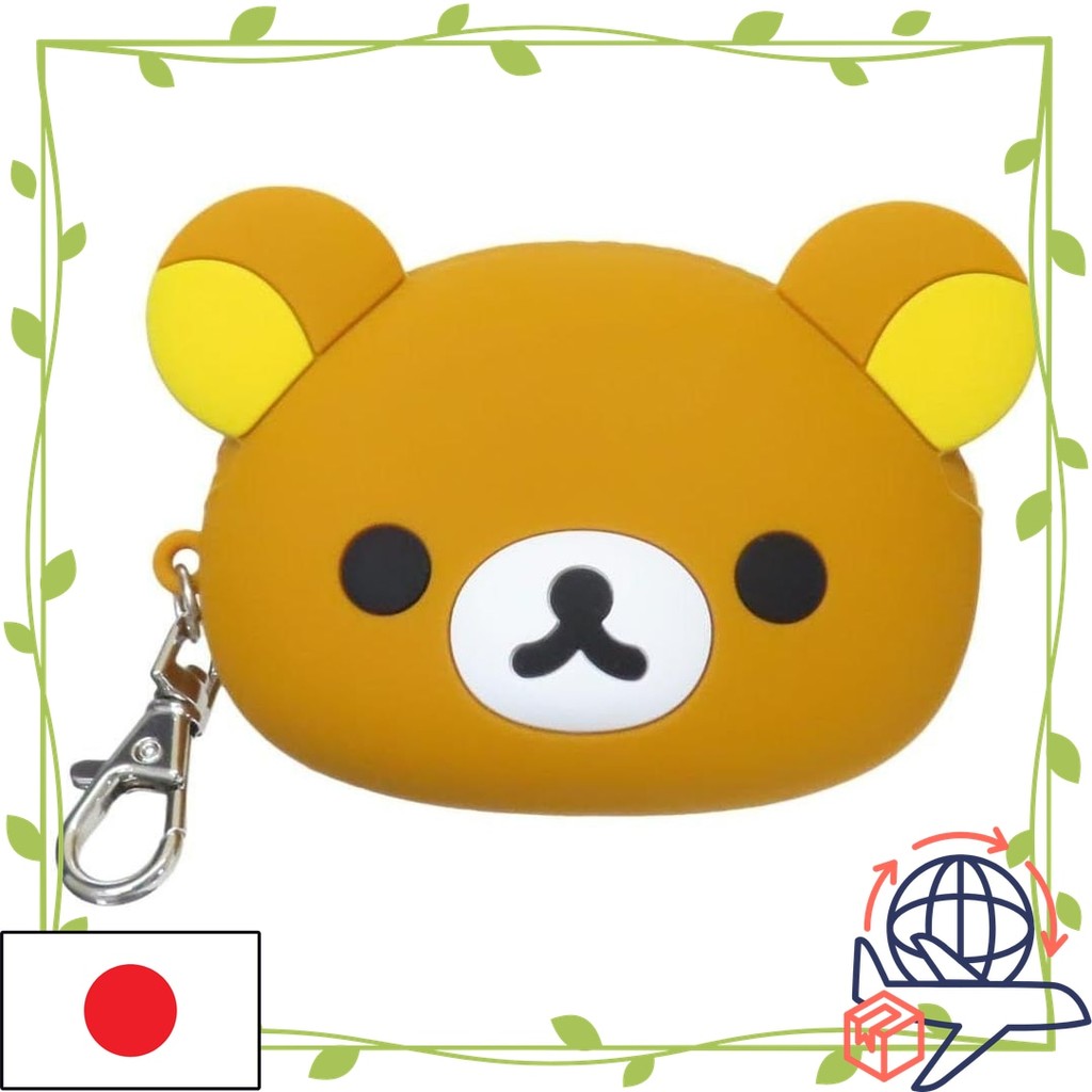【Direct From Japan】Rilakkuma Mini Pouch Silicone Face Pouch San-X Unique Accessory Case Character Go