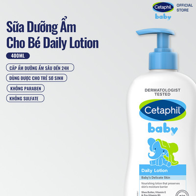 Sữa dưỡng ẩm dịu lành cho bé CETAPHIL BABY DAILY LOTION DAILY 400ML