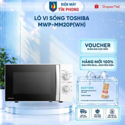 Lò vi sóng Toshiba MWP-MM20P(WH) Màu Trắng- 20 lít - Điều khiển cơ có độ bền cao - Hàng chính hãng