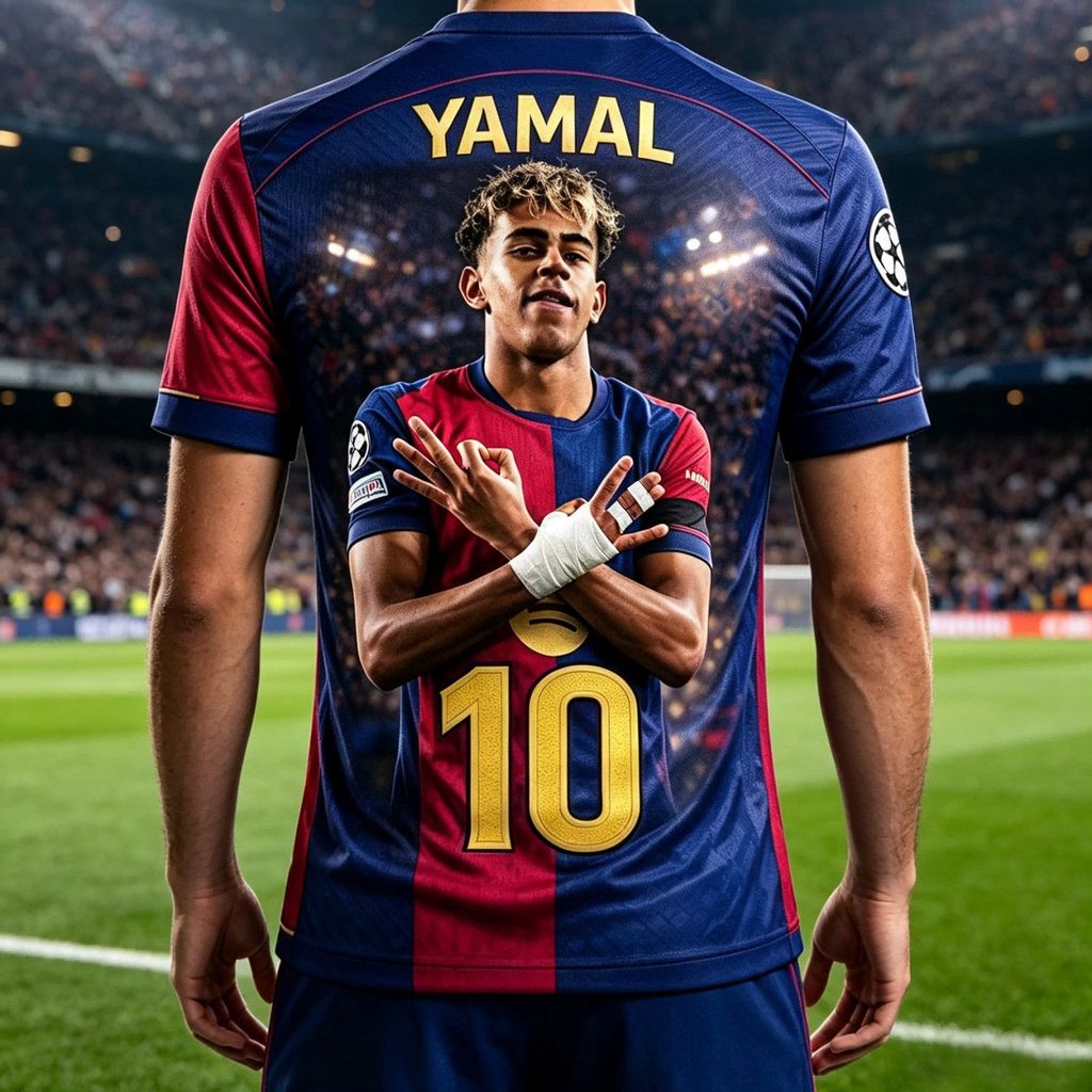 Nhà vô địch World Cup Yaman 26 Barcelona jersey sân nhà 10 mẫu cầu thủ người hâm mộ Áo bóng đá Pedri