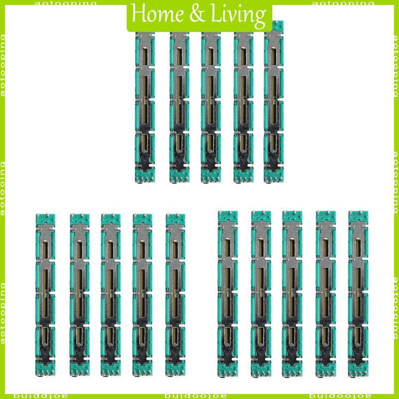 AOTO 5 Chiếc Thẳng Trượt Lót Điện Áp Trộn Fader Biến Điện Trở 75mm