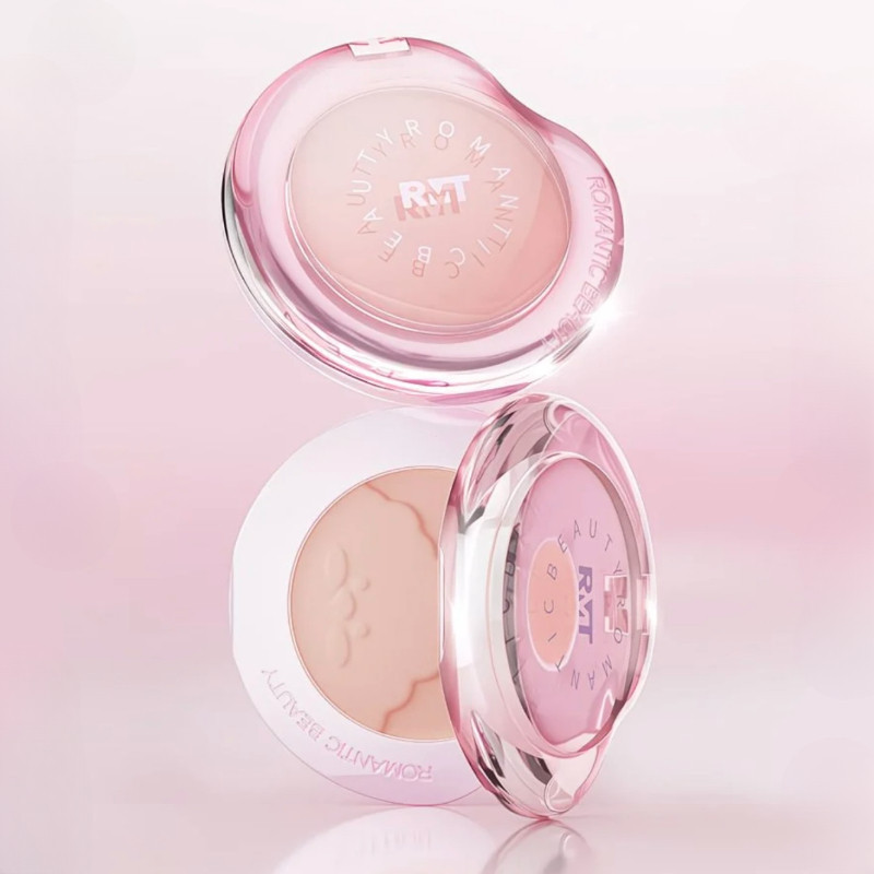 Má hồng làm đẹp ROMANTIC, Bùn mềm, Sữa, Cà phê, Xám, Nâu, Đường viền, Phấn má hồng nhẹ nhàng