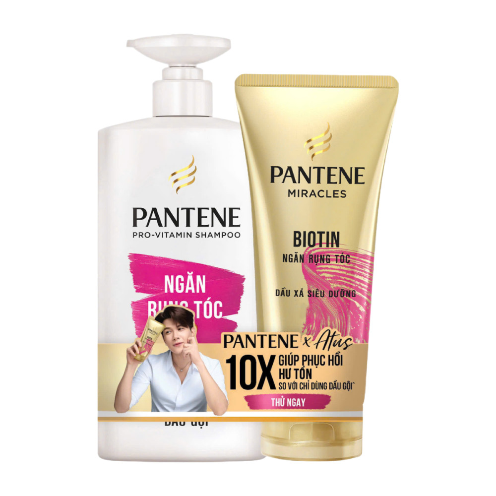 Combo Pantene ngăn rụng tóc (Dầu gội 900ml + Dầu xả 150ml) - 65316
