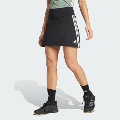 adidas Gym & Training & Padel Tennis Quần Giả Váy Tập Luyện 3 Gạch Train Essentials Nữ Đen JP1157