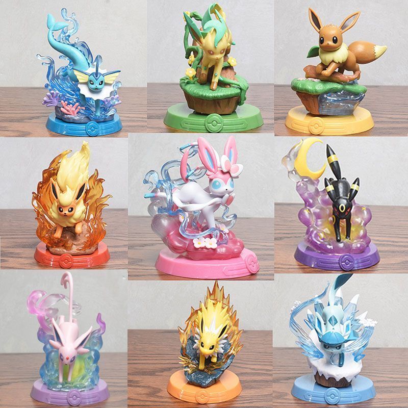 Pokémon Pokémon Pokémon Adventure Bar Pokemon Eevee Series Hộp bí ẩn Đồ trang trí hình ngoại vi