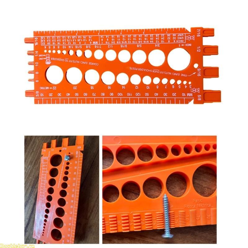 Doublebuy Nut And Bolt Drill Bit Thread Checker Vít ImperialsTool Gauges Tester