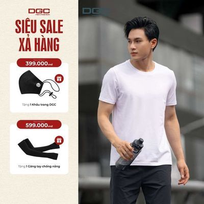 Áo Thun Ngắn Tay Nam DGC Áo phông trơn bassic Dáng Suông, Chất Liệu Cotton Mềm Thoáng Mát - SATBC02M