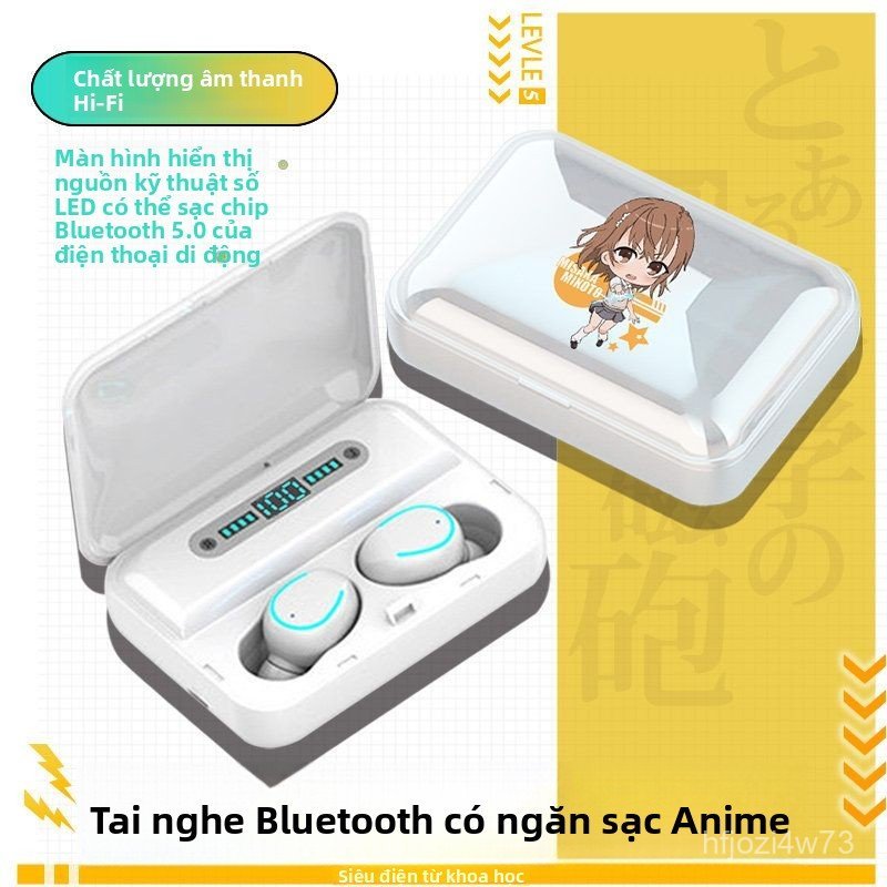 Tai nghe Bluetooth phong cách anime Toaru Kagaku no Railgun thiết kế độc đáo âm thanh hay