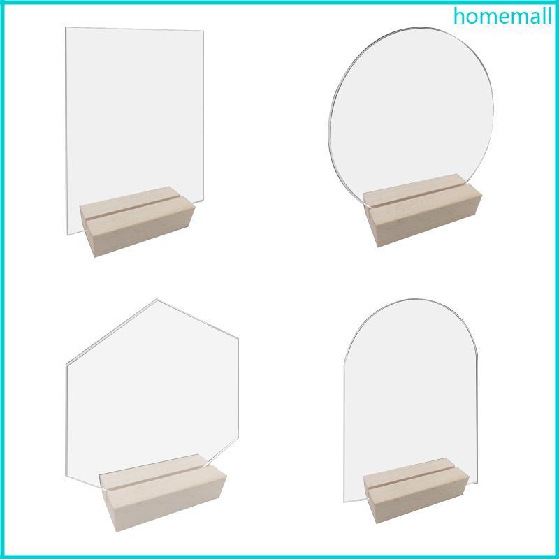 HO Party Table Sign Holders Acrylic Photo Frame Menu Stand với màn hình hai mặt