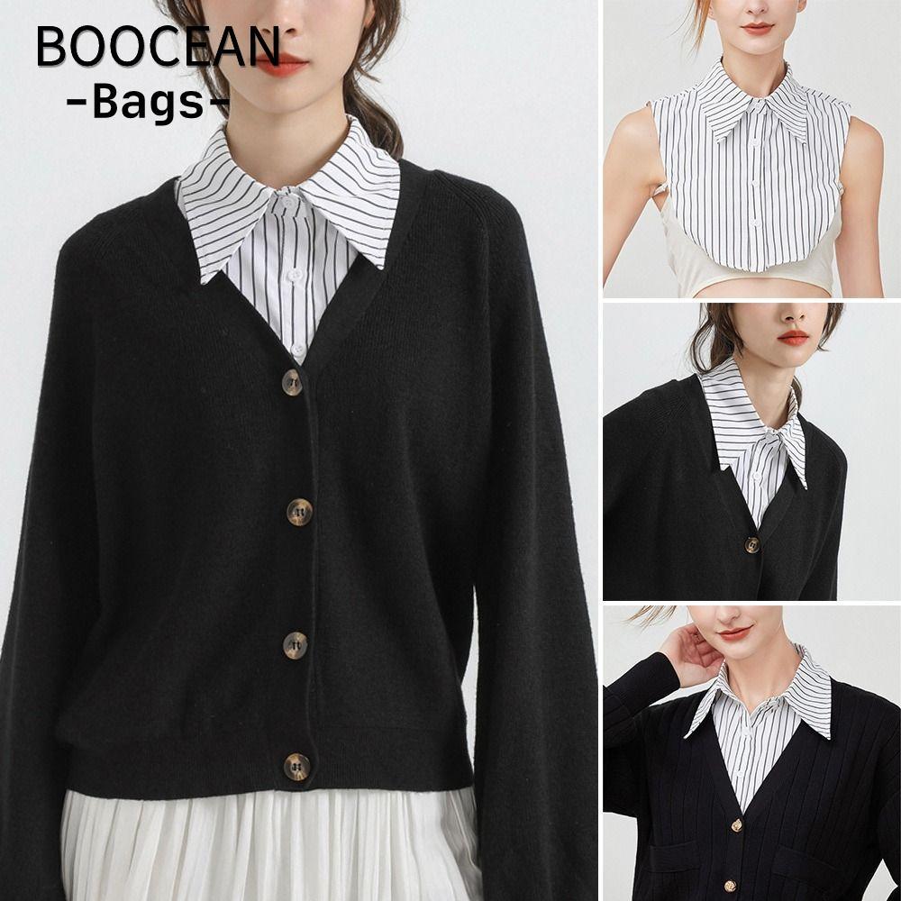 Áo Sơ Mi BOOCEAN Cổ Giả Vintage Cotton Thời Trang Áo Cổ Giả