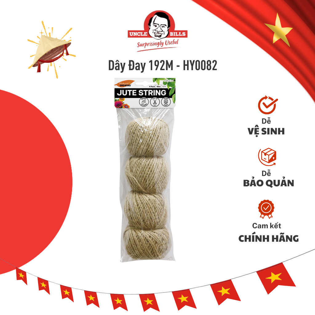 Dây đay cuộn tròn 48m/cuộn 4 cuộn 192m UNCLE BILLS HY0082