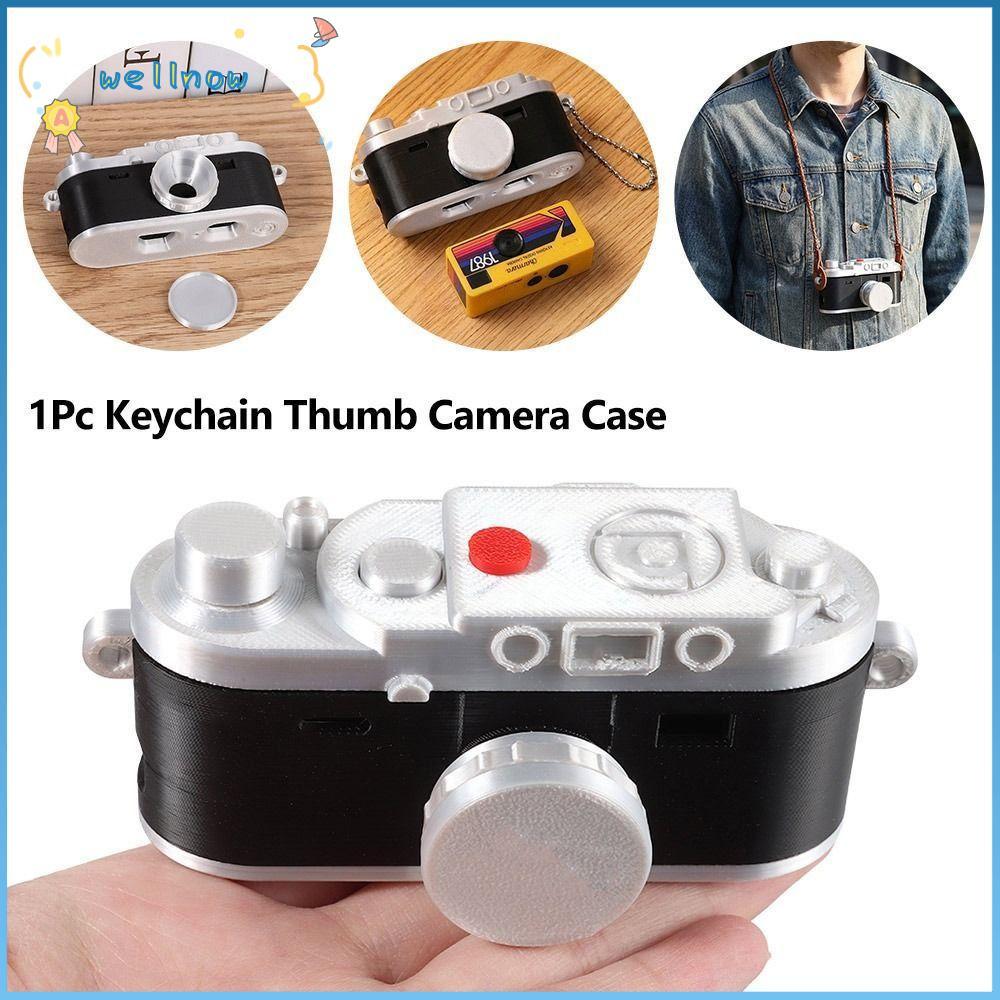 WELLNOW Móc Khóa Ngón Tay Cái Camera, Retro Niche In Hình Kỹ Thuật Số, Thiết Kế Bảo Vệ Sáng Tạo Cá T