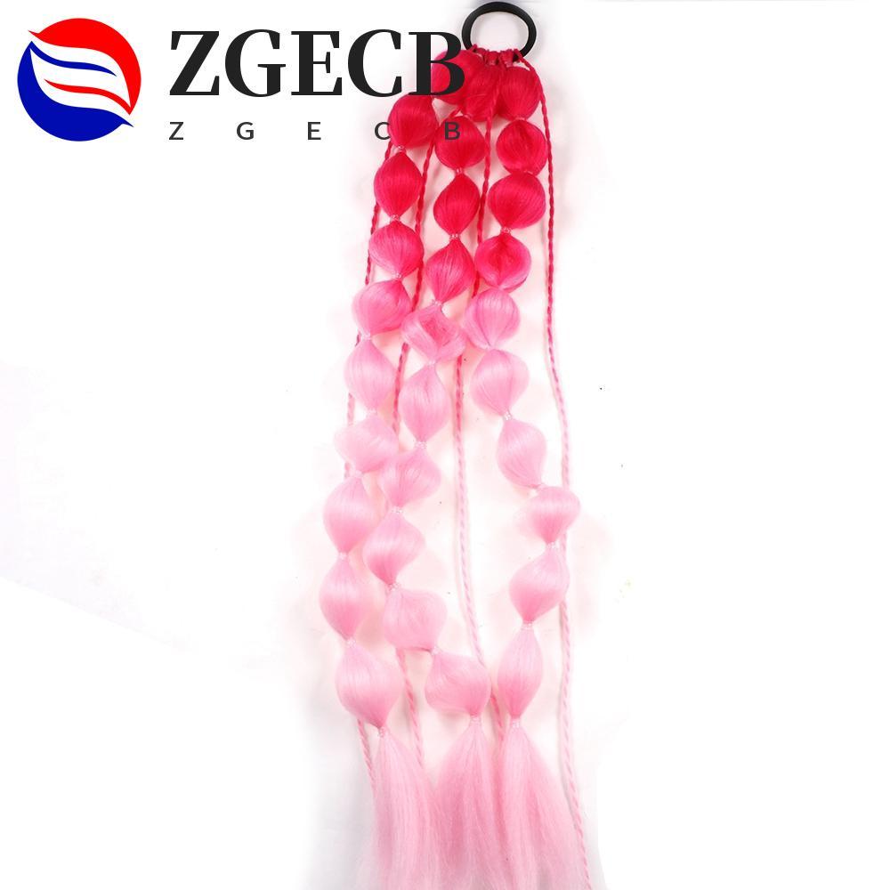 ZGECB Bubble Jumbo Braid, Lantern Braid Ponytail Extension Twist Braid Bulk, Natural Ombre Handmade 