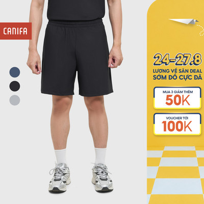 Quần short active nam CANIFA chất liệu mỏng nhẹ dễ dàng vận động 8BS26S002