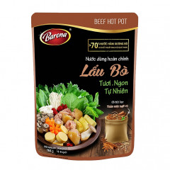 MIX 7 Loại Nước Dùng Hoàn Chỉnh Barona: Lẩu Thái, Phở gà, Phở bò, Lẩu bò, Lẩu riêu cua, Lẩu gà, Lẩu 