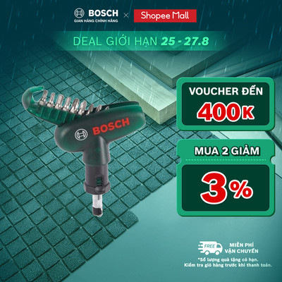 Bộ mũi tua vít đa năng cầm tay Bosch 10 món