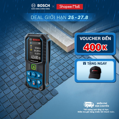 Máy đo khoảng cách Bosch laser xanh GLM 50-23 G