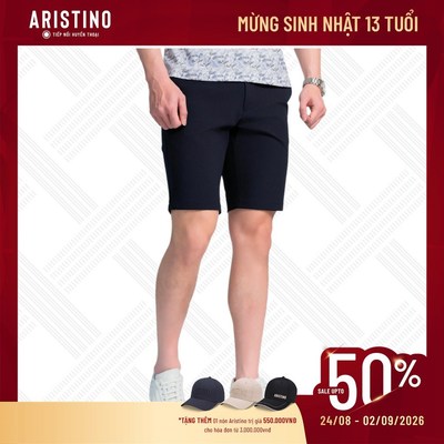 Quần Short Âu Nam Aristino Regular Fit ASO003AS3