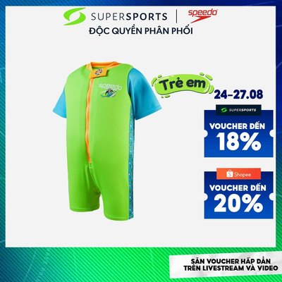 Bộ Áo Phao Trẻ Em Speedo Printed - Xanh Lá - 8-1225814682