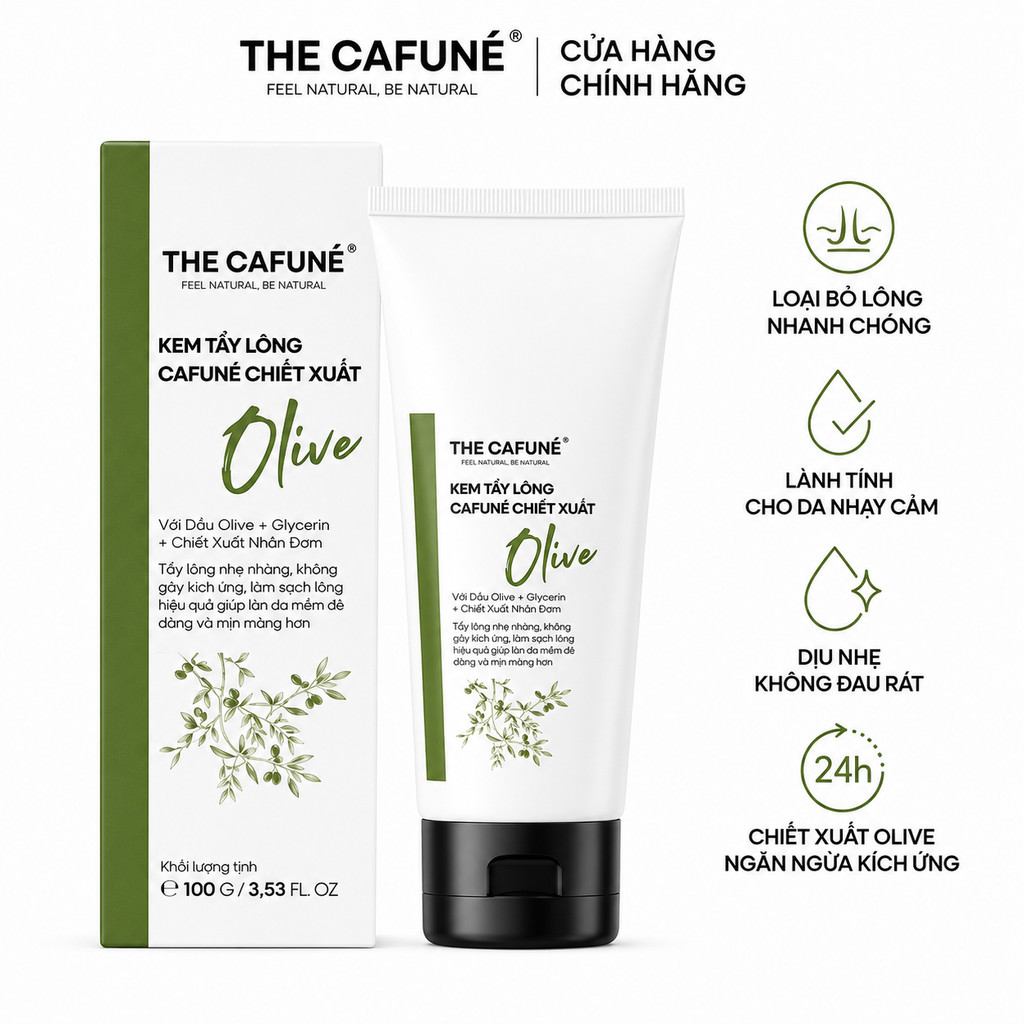 Kem Tẩy Lông Nách Olive Tẩy Sạch Vùng Dưới Cánh Tay | Phù Hợp Cho Mọi Loại Da 100g