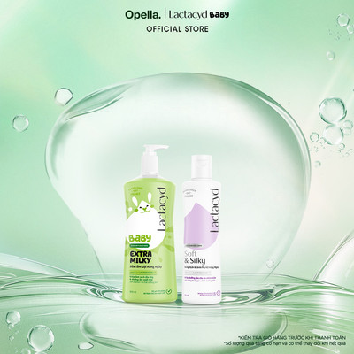 Bộ Sữa Tắm Gội Trẻ Em Lactacyd Baby Extra Milky Size Jumbo 800ml + Chai DDVS Phụ Nữ Lactacyd Soft & Silky 250ml