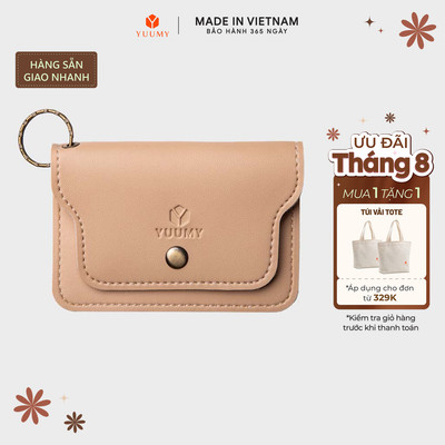 Ví Yuumy (Thời trang nữ nắp gập cỡ nhỏ - Ví móc khóa da thời trang YMK10) Bagsmart