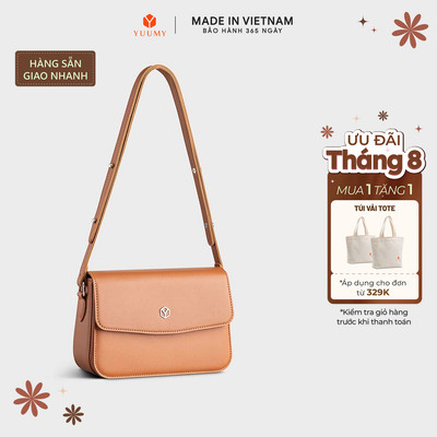 Túi Yuumy (Thời trang nữ nắp gập khóa nam châm size 21 - Túi đeo chéo da Seasand YN175) Bagsmart